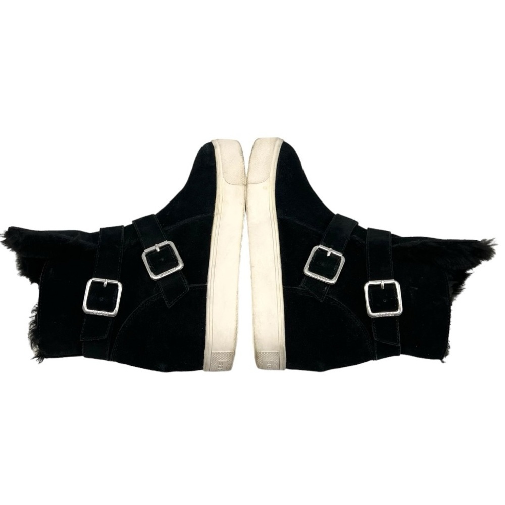 J Slides Wells Black Suede Faux Fur Lined Waterproof Cold Weather Boots Womens 8 - Picture 10 of 13